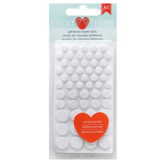 American Crafts - Sticky Thumb Collection - Adhesives - Dimensional Foam - Dots