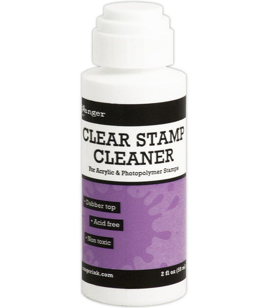 Ranger Ink - Clear Stamp Cleaner With Dabber Top - 2 Ounces